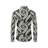 Fern Leave Print Pattern Men's Long Sleeve Shirt