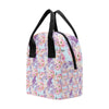 Lilac Pattern Print Design LI03 Insulated Lunch Bag