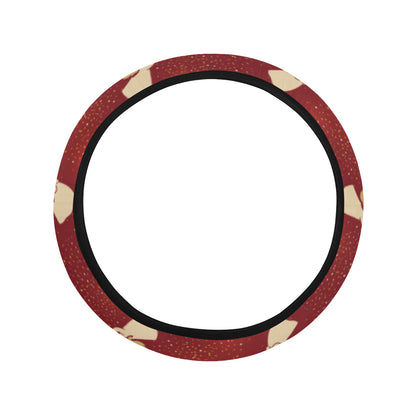 Angel Pattern Print Design 07 Steering Wheel Cover with Elastic Edge