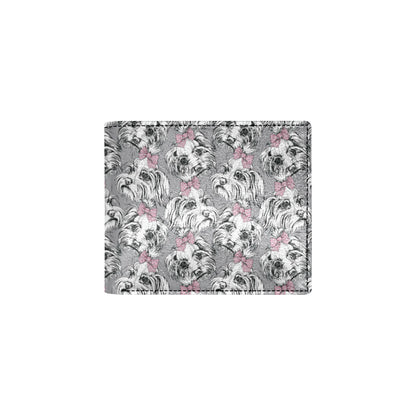 Maltese Pattern Print Design 01 Men's ID Card Wallet