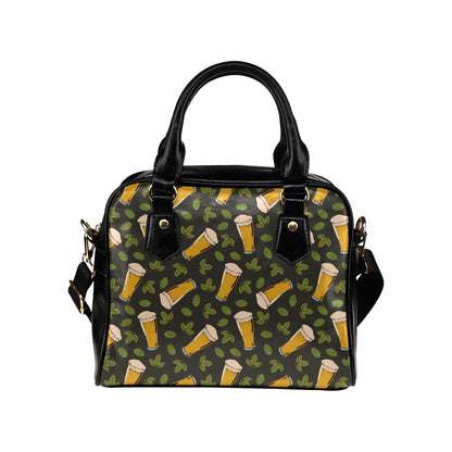 Beer Iris Pattern Print Design 02 Shoulder Handbag