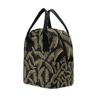 Banana Leaf Pattern Print Design BL07 Insulated Lunch Bag