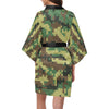 ACU Army Digital Pattern Print Design 02 Women's Short Kimono