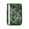 White Green Tropical Palm Leaves Car Seat Belt Cover