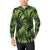 Green Neon Tropical Palm Leaves Men's Long Sleeve Shirt