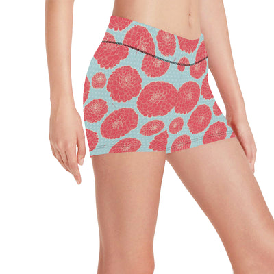 Marigold Pattern Print Design MR03 Yoga Shorts