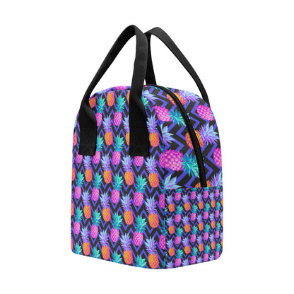Pineapple Color Art Pattern Insulated Lunch Bag