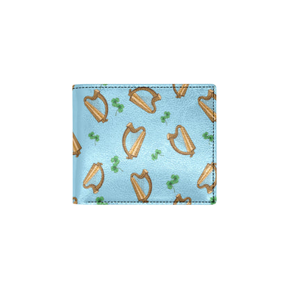 Harp Pattern Print Design 01 Men's ID Card Wallet