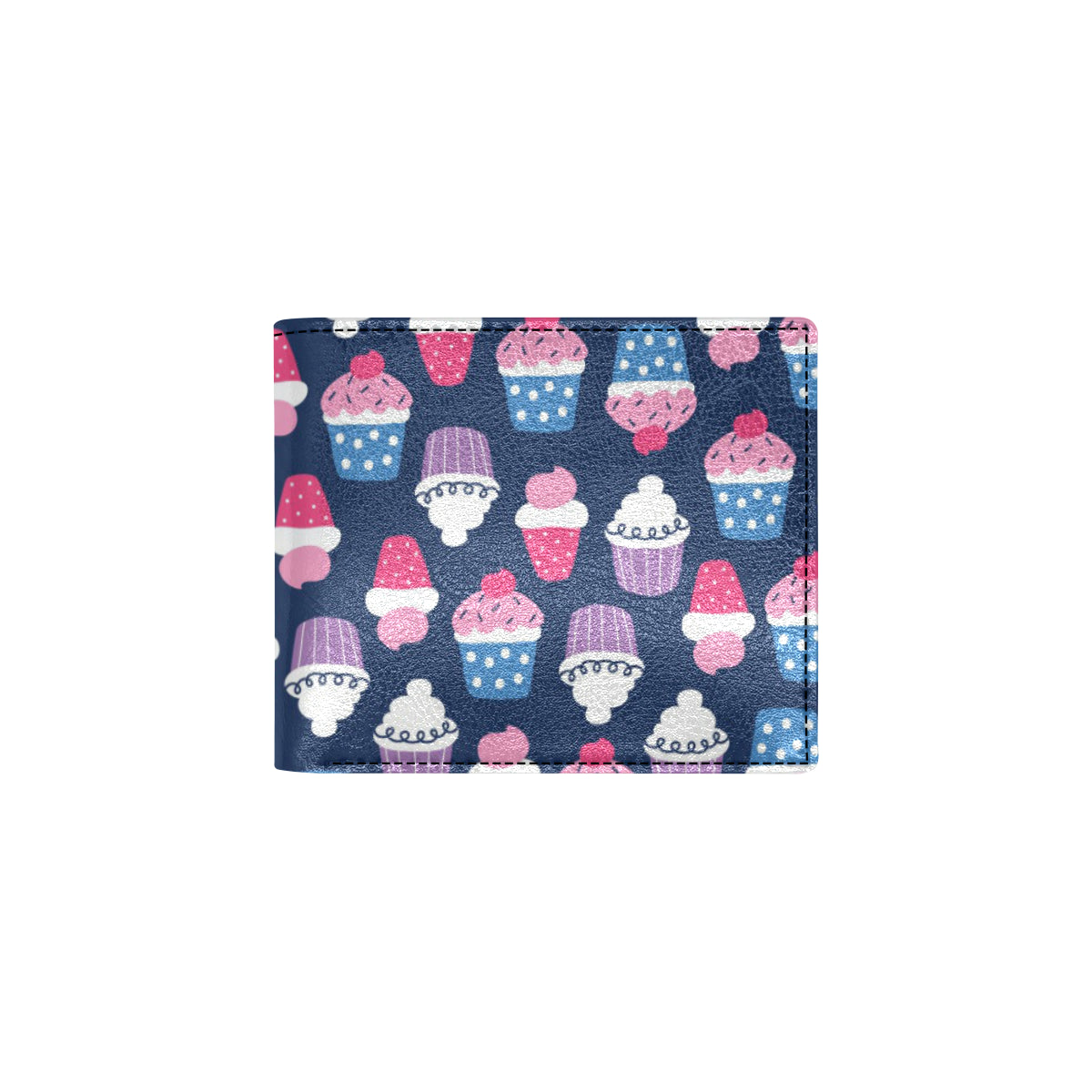 Cupcake Pattern Print Design CP04 Men's ID Card Wallet