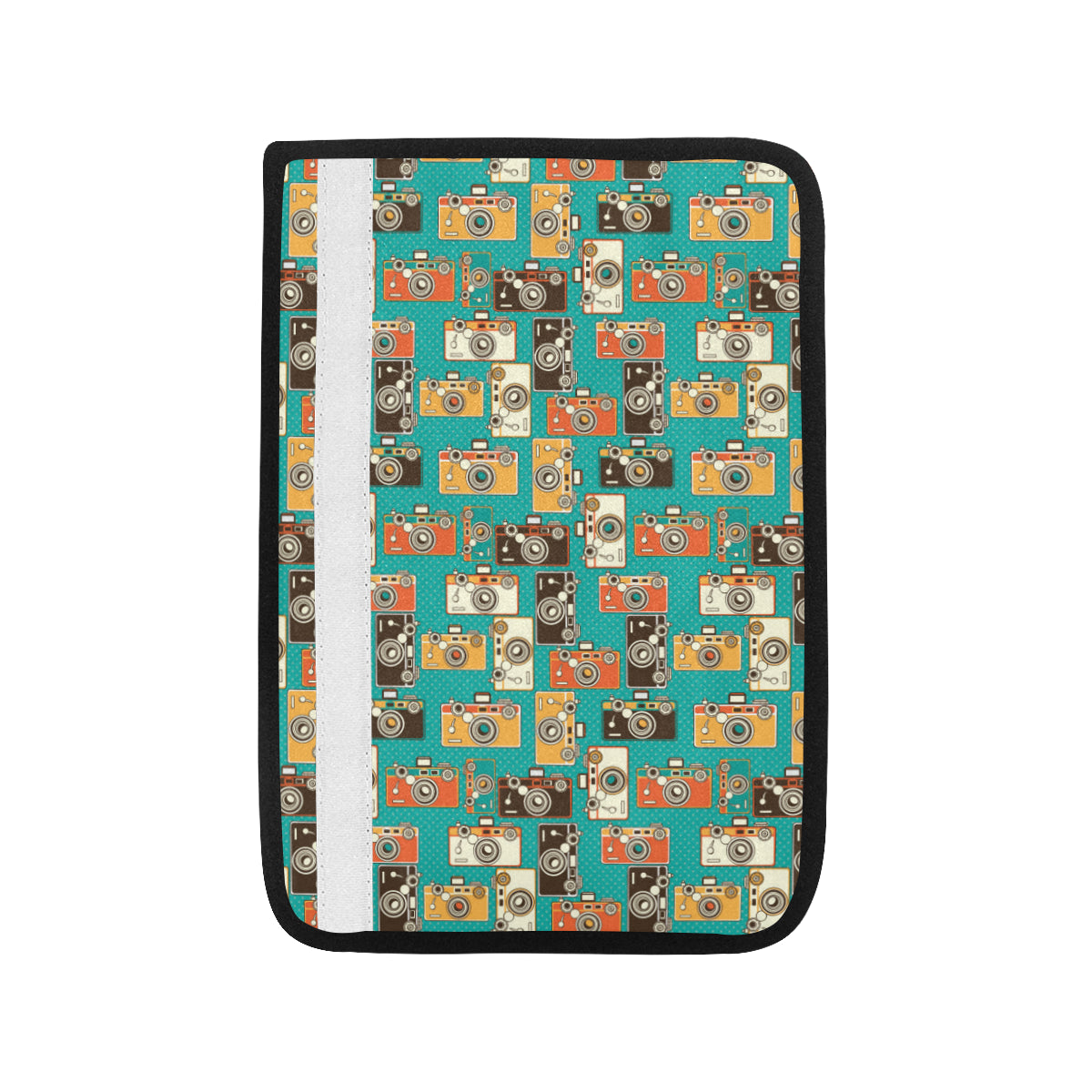 Camera Pattern Print Design 02 Car Seat Belt Cover