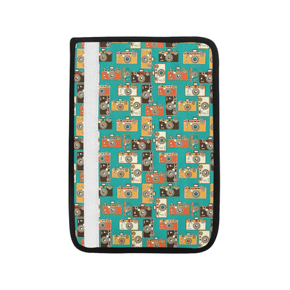 Camera Pattern Print Design 02 Car Seat Belt Cover
