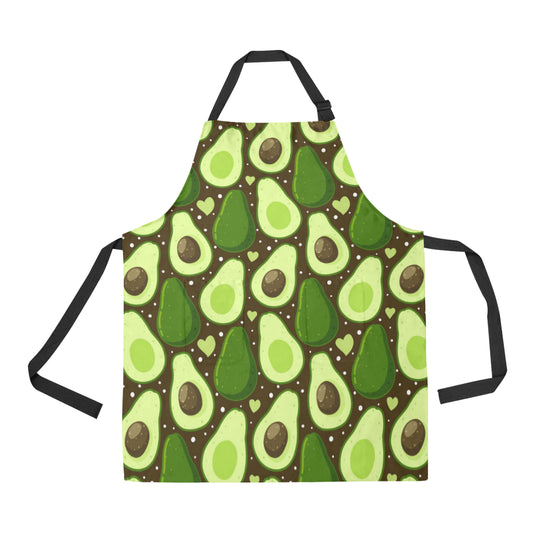 Avocado Pattern Print Design AC04 Apron with Pocket