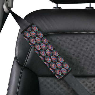 Buddha Head Colorful Print Car Seat Belt Cover