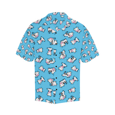 Cow Pattern Print Design 01 Men's Hawaiian Shirt