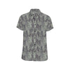 Camouflage Fern Pattern Print Design 05 Men's Short Sleeve Button Up Shirt