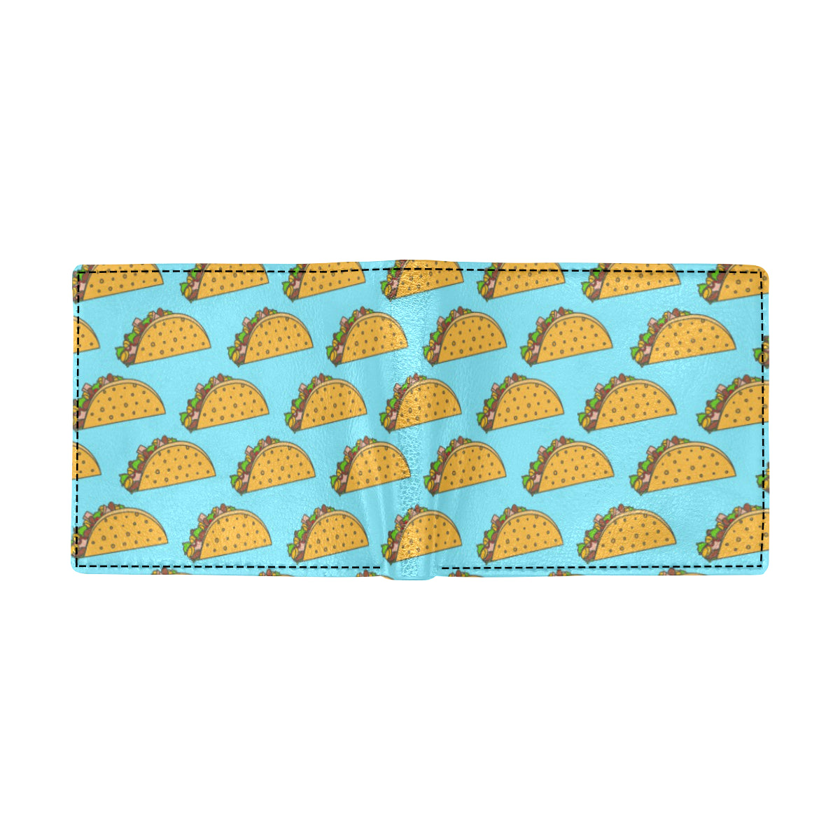 Taco Pattern Print Design TC03 Men's ID Card Wallet