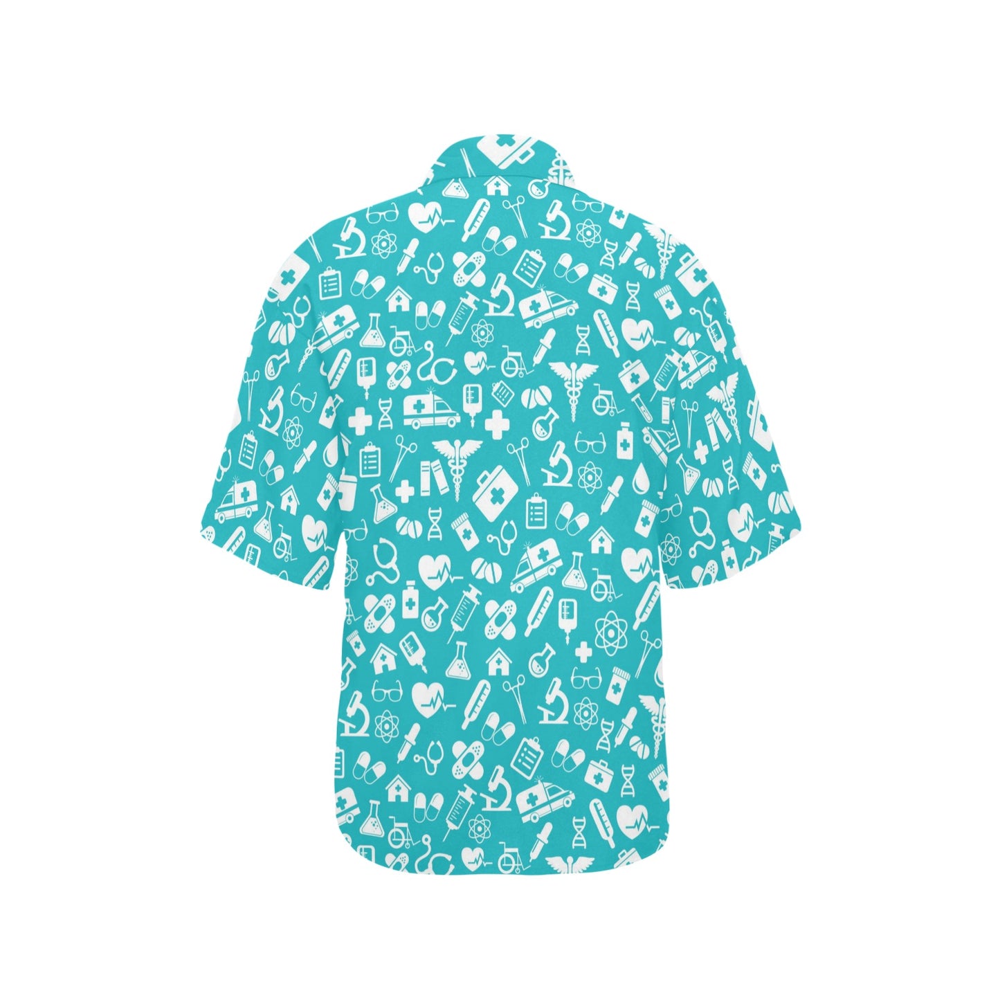 Medical Pattern Print Design 04 Women's Hawaiian Shirt