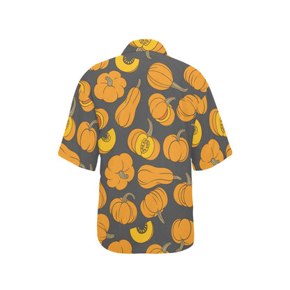 Pumpkin Pattern Print Design A03 Women's Hawaiian Shirt
