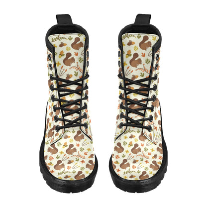 Squirrel Print Design LKS3010 Women's Boots