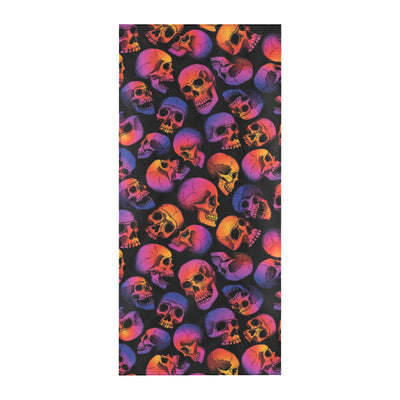 Skull Multicolor Print Design LKS3011 Beach Towel 32" x 71"