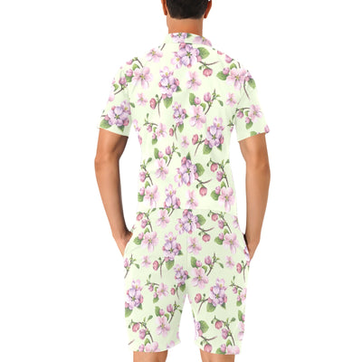 Apple blossom Pattern Print Design AB05 Men's Romper