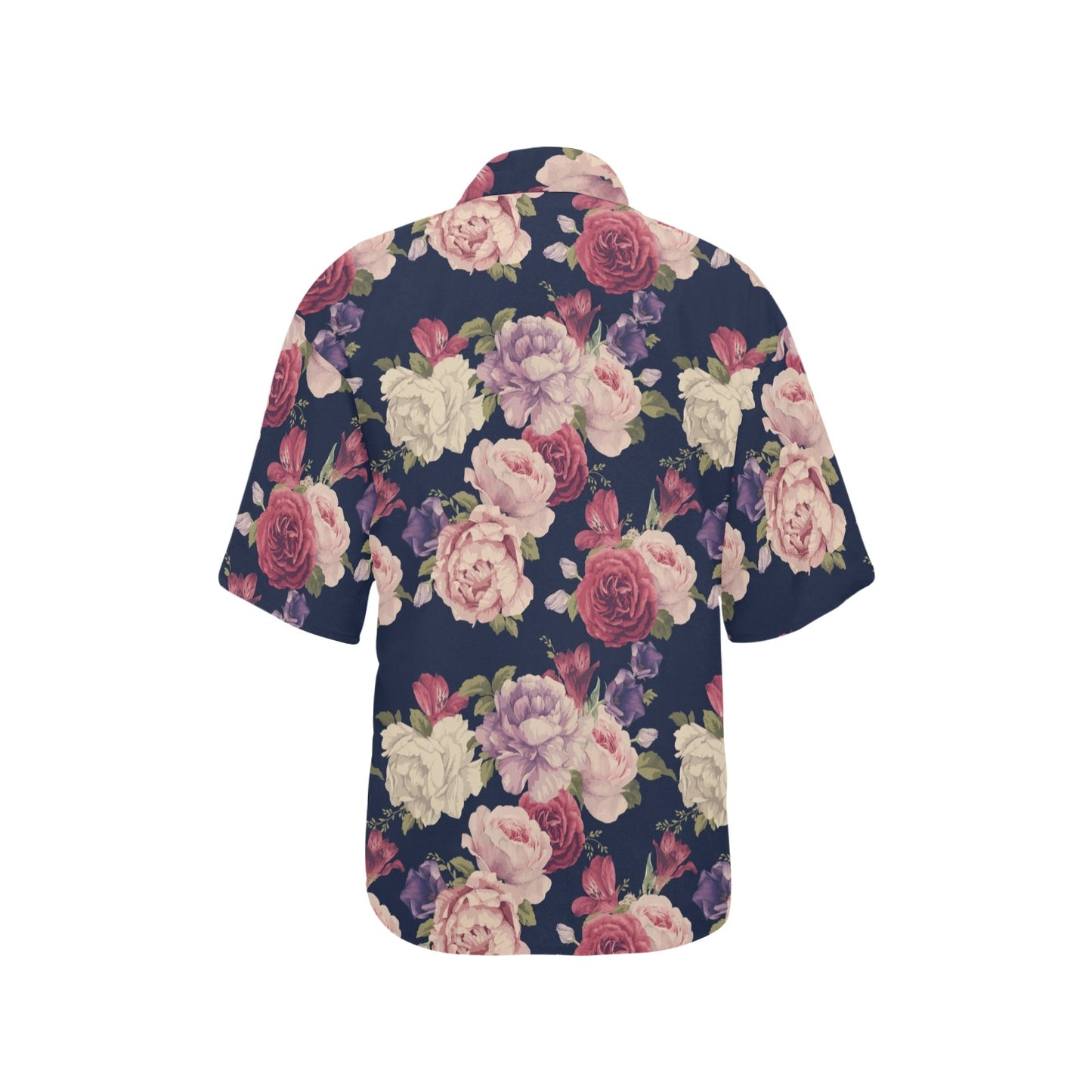 Peony Pattern Print Design PE03 Women's Hawaiian Shirt