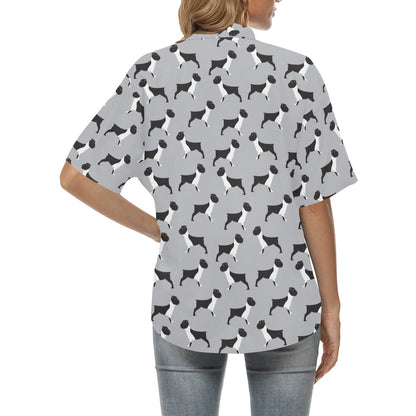 Boxers Pattern Print Design 01 Women's Hawaiian Shirt