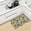 Daisy Vintage Print Pattern Kitchen Mat