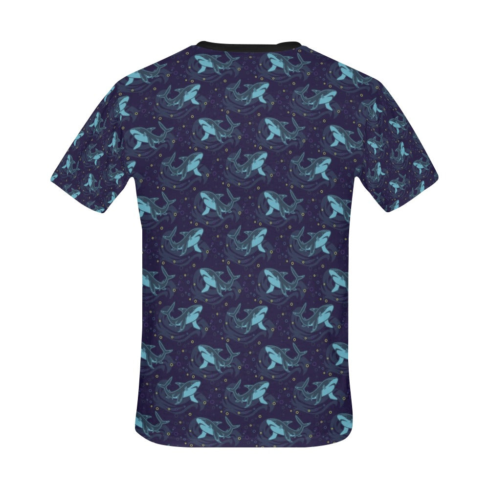 Shark Print Design LKS306 Men's All Over Print T-shirt