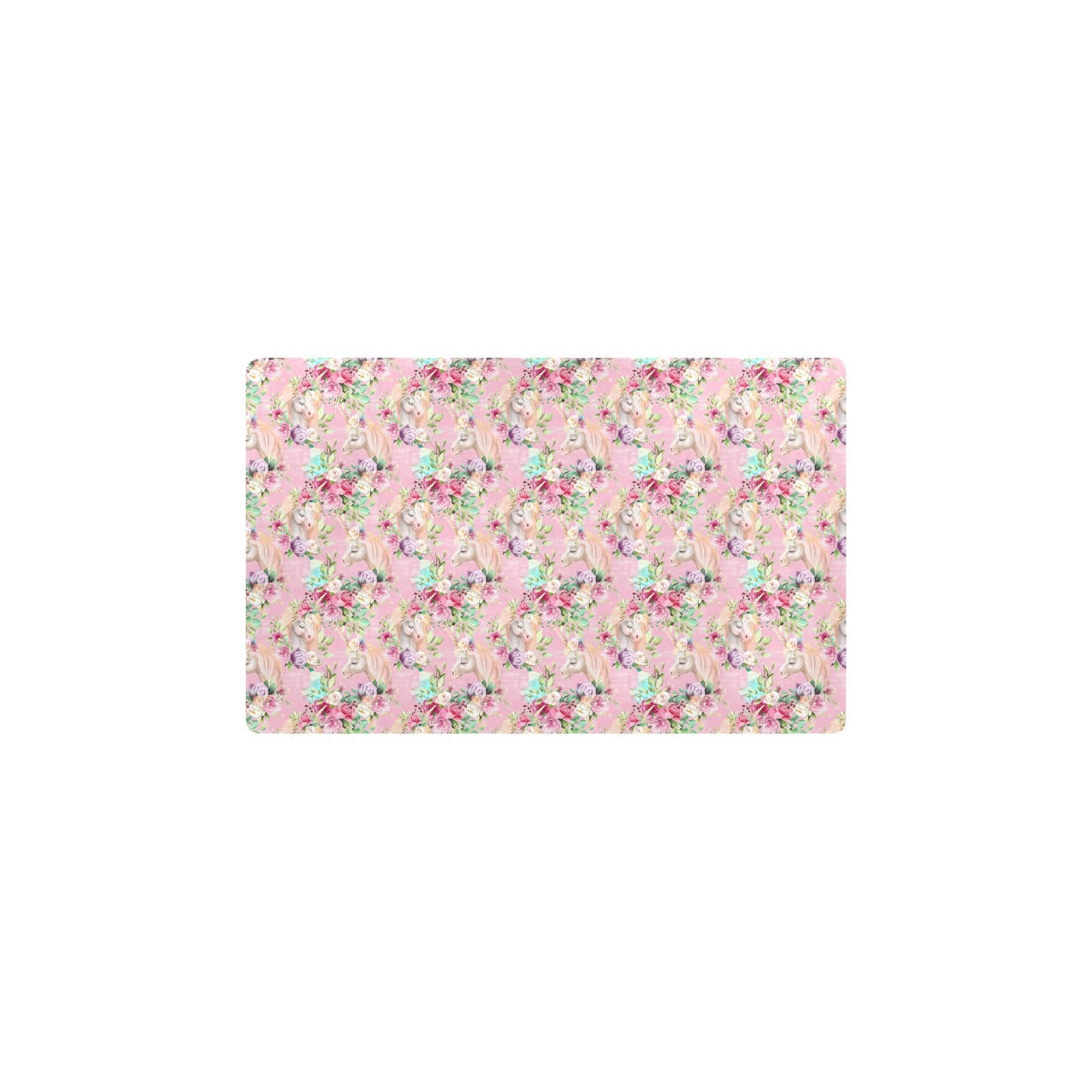 Unicorn Princess with Rose Kitchen Mat