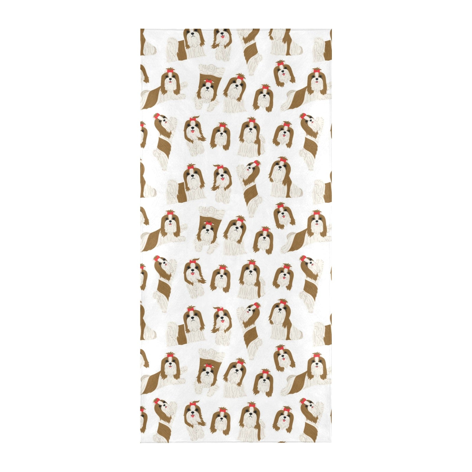 Shih Tzu Print Design LKS302 Beach Towel 32" x 71"