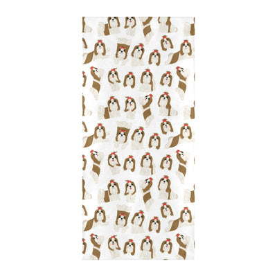 Shih Tzu Print Design LKS302 Beach Towel 32" x 71"