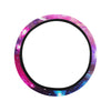 Galaxy Night Purple Space Print Steering Wheel Cover with Elastic Edge