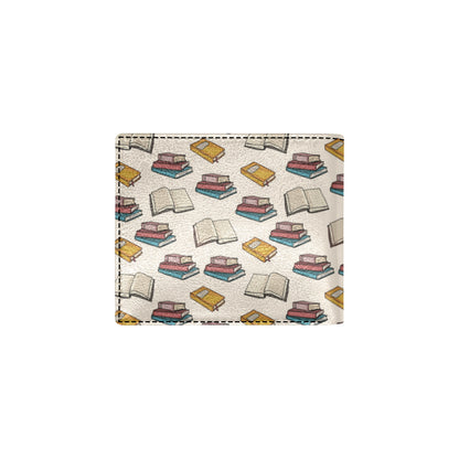 Book Pattern Print Design 04 Men's ID Card Wallet