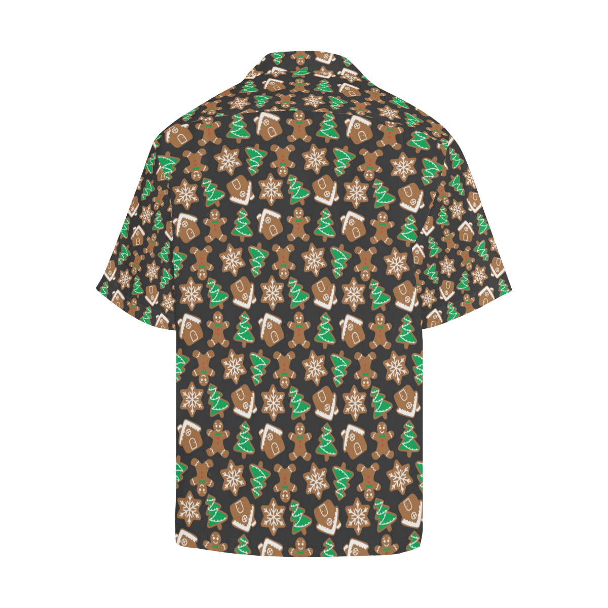 Gingerbread Pattern Print Design 02 Men's Hawaiian Shirt