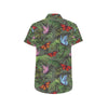 Monarch Butterfly Pattern Print Design 04 Men's Short Sleeve Button Up Shirt