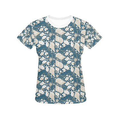 Seashell Print Design LKS308 Women's  T-shirt