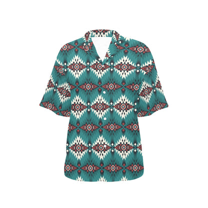 Southwest Pattern Print Design LKS308 Women's Hawaiian Shirt