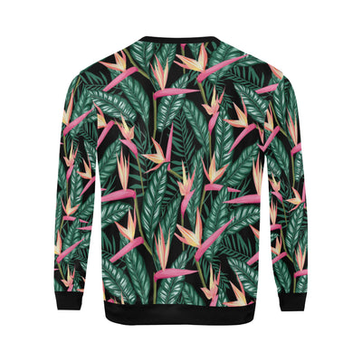 Bird Of Paradise Pattern Print Design BOP03 Men Long Sleeve Sweatshirt