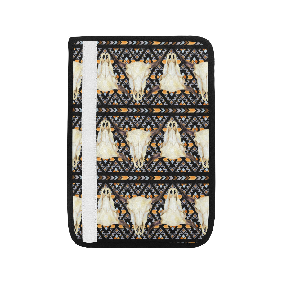 Buffalo Head Pattern Print Design 03 Car Seat Belt Cover