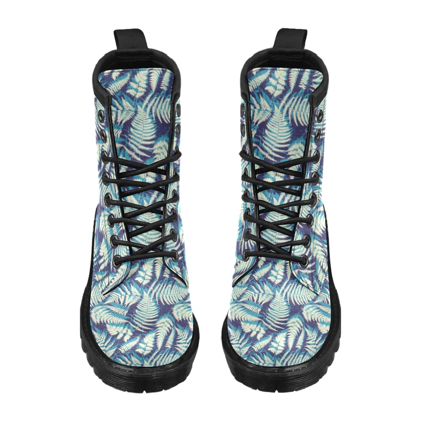 Fern Leave Summer Print Pattern Women's Boots