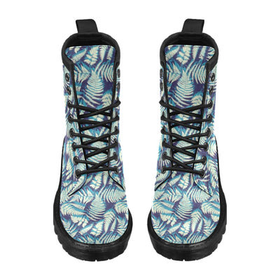 Fern Leave Summer Print Pattern Women's Boots