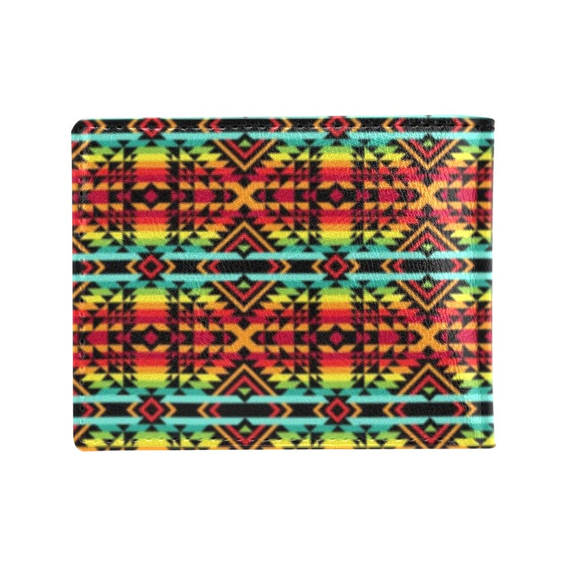 Kente Red Design African Print Men's ID Card Wallet