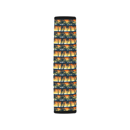 Palm Tree Sunset Design Print Car Seat Belt Cover