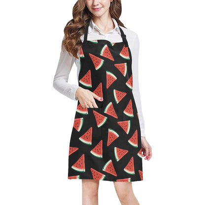 Watermelon Pattern Print Design WM01 Apron with Pocket