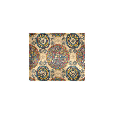 Calendar Aztec Pattern Print Design 02 Men's ID Card Wallet