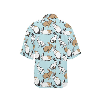 Rabbit Pattern Print Design RB018 Women's Hawaiian Shirt