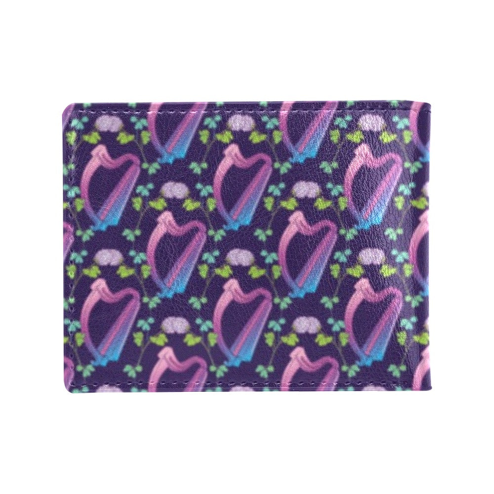 Harp Print Design LKS403 Men's ID Card Wallet