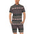 Ethnic Dot Style Print Pattern Men's Romper