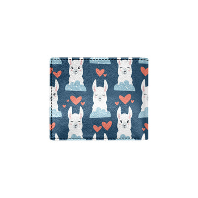 Alpaca Love Pattern Print Design 05 Men's ID Card Wallet